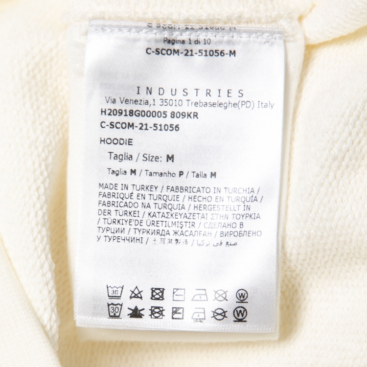 Pre Owned Moncler X Marvel White Cotton Spiderman Hooded Sweatshirt M