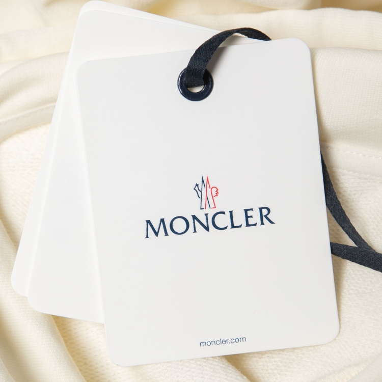 Pre Owned Moncler X Marvel White Cotton Spiderman Hooded Sweatshirt M