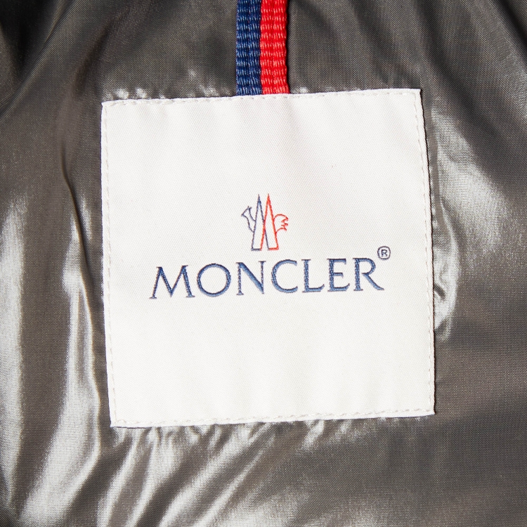 مملوكة مسبقًا Moncler Black Synthetic Quilted Hooded Maya Jacket XXL