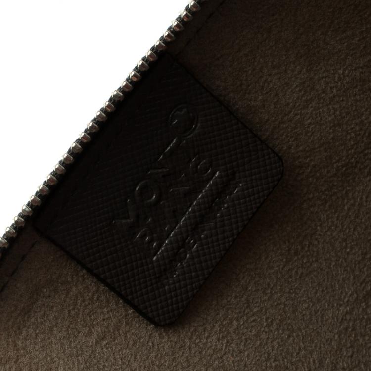 مملوكة مسبقًا Montblanc Grey Leather Meisterstuck Zip Tablet Pouch
