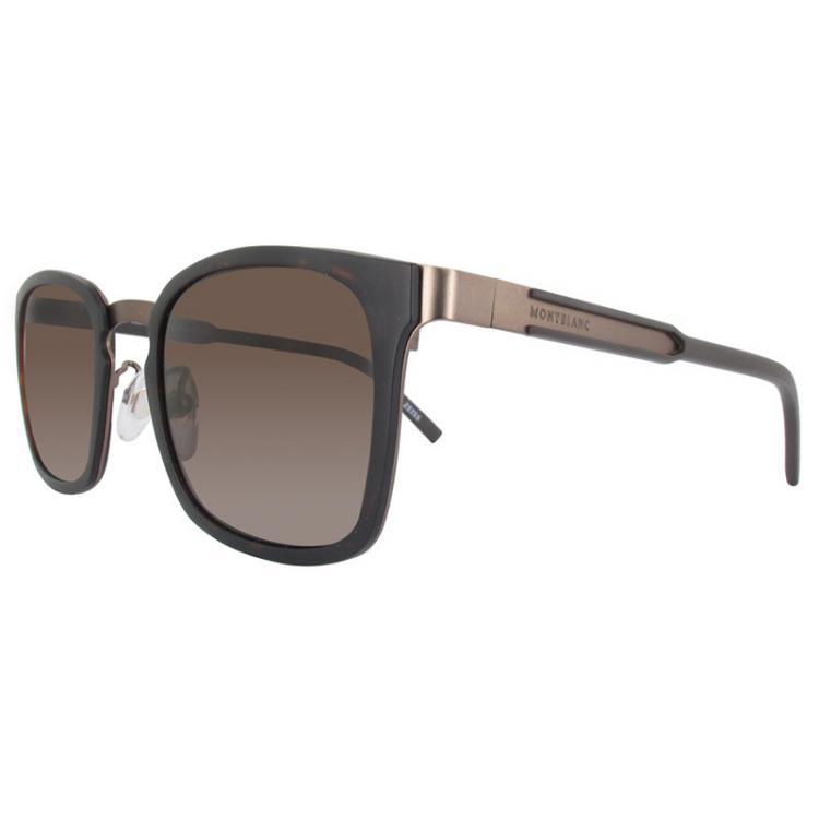 مملوكة مسبقًا Mont Blanc Dark Havana/Brown MB591SF Wayfarer Sunglasses