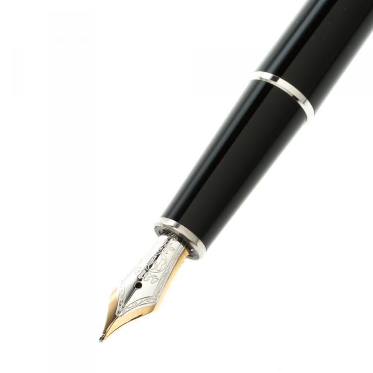 Pre Owned Montblanc Meisterstuck Black Solitaire Doue LeGrand Fountain Pen