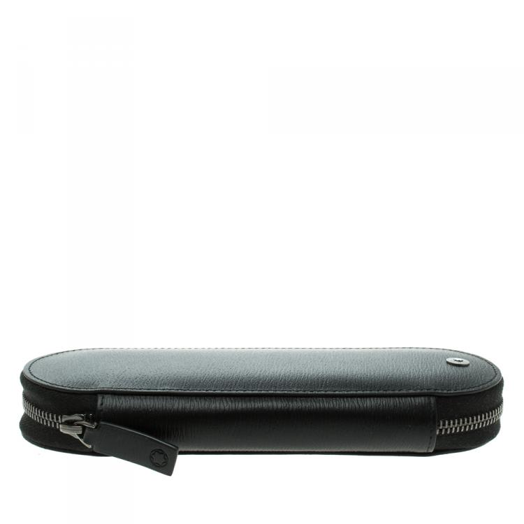 Pre Owned Montblanc Black Leather 4810 Westside Pen Pouch