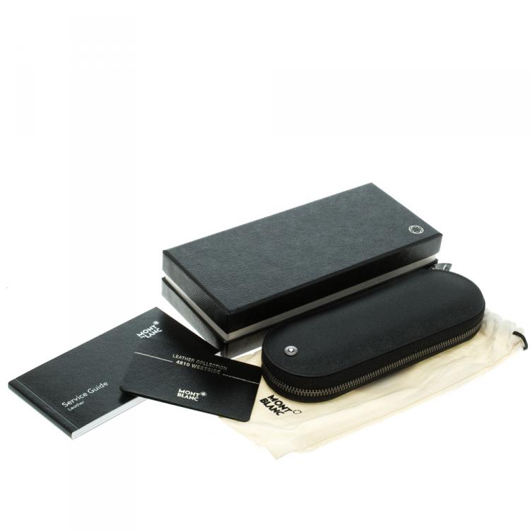 Pre Owned Montblanc Black Leather 4810 Westside Pen Pouch