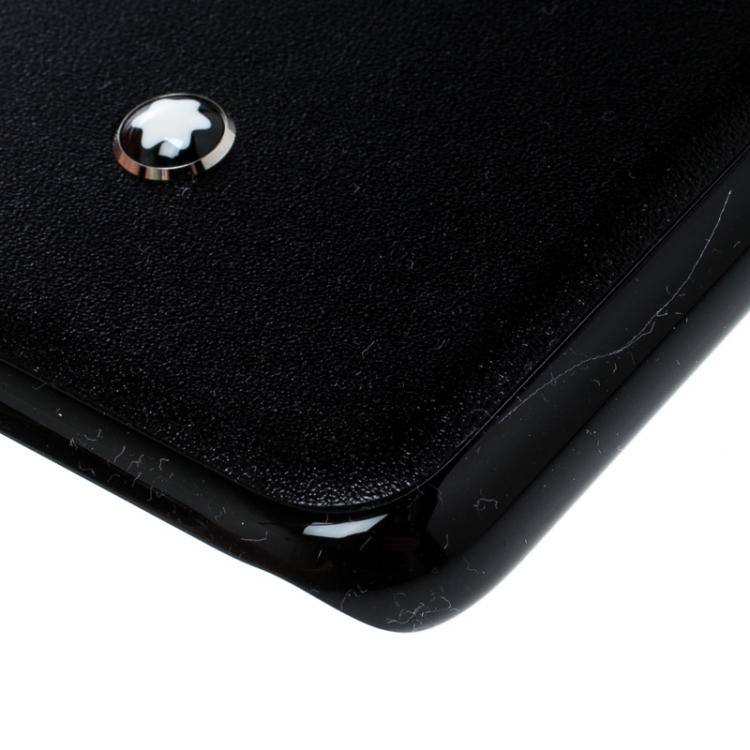 Pre Owned Montblanc Black Leather Hardphone Iphone 8 Case