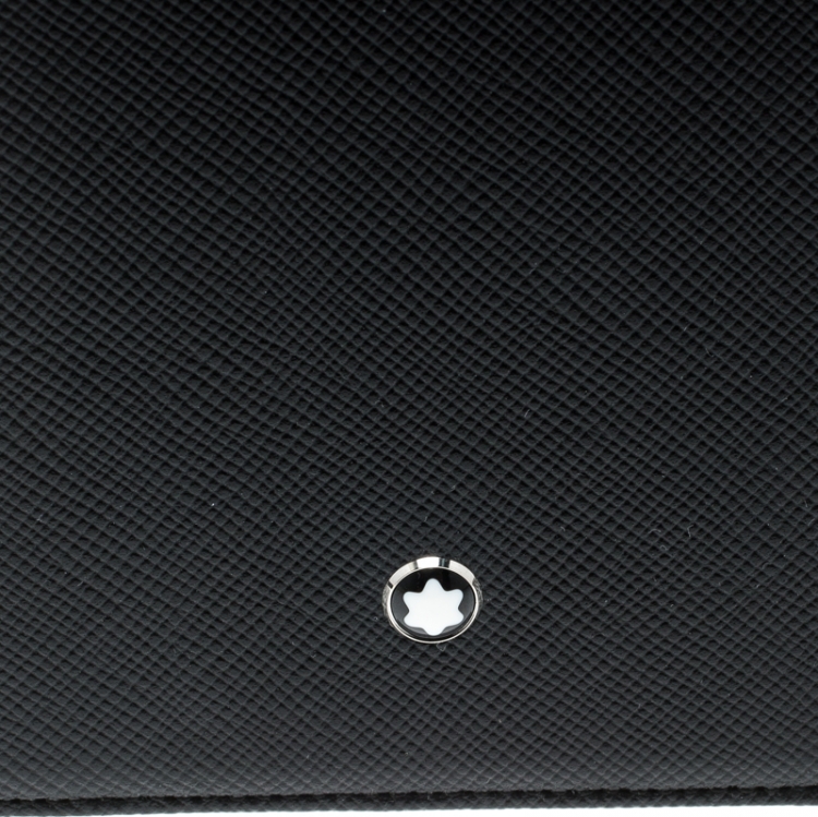 Pre Owned Montblanc Black Leather Flipside Iphone 8 Plus Case