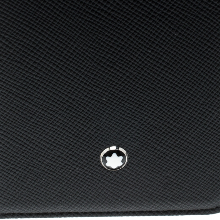 Pre Owned Montblanc Black Leather Flipside Iphone 8 Case