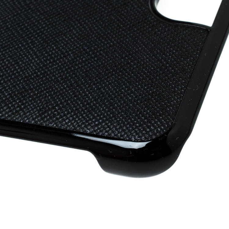 Pre Owned Montblanc Black Leather Iphone 8 Plus Case