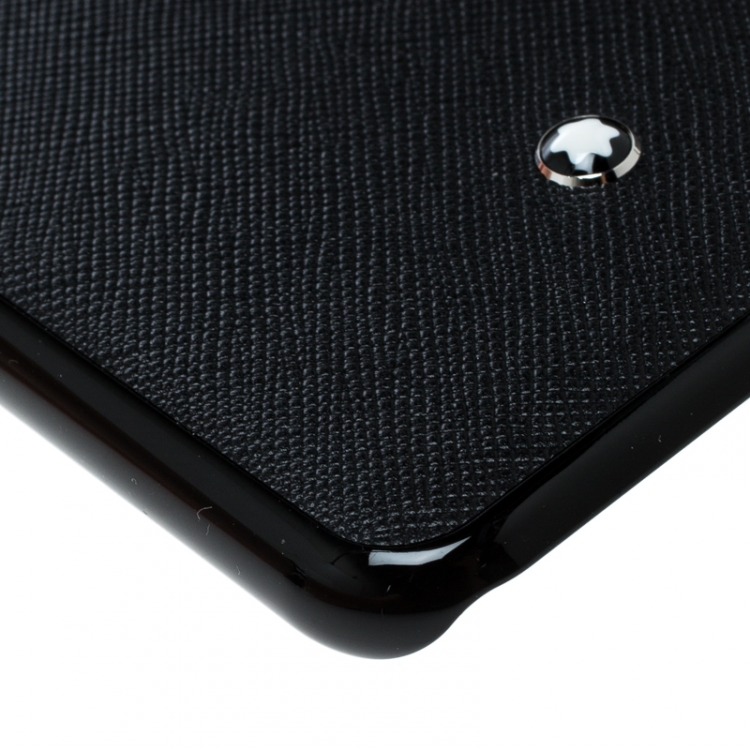 Pre Owned Montblanc Black Leather Iphone 8 Plus Case