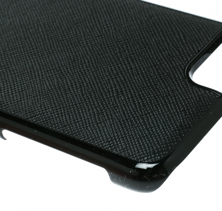 Pre Owned Montblanc Black Leather Hardphone Iphone 8 Case