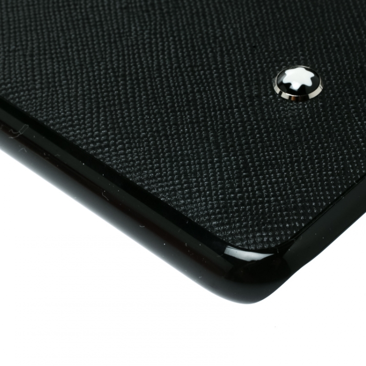 Pre Owned Montblanc Black Leather Hardphone Iphone 8 Case