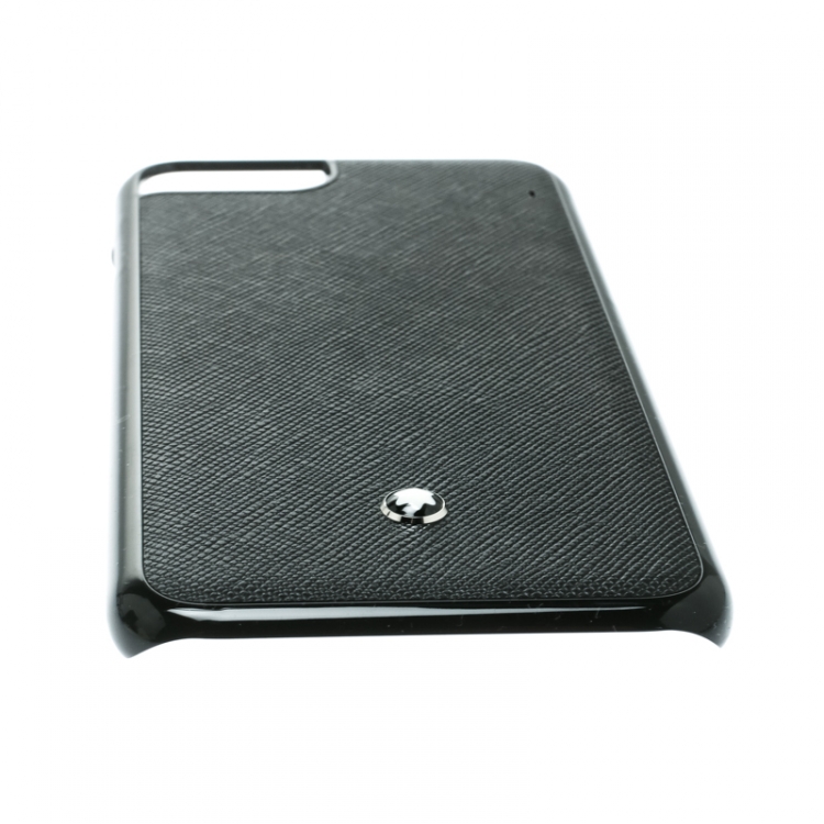 Pre Owned Montblanc Black Leather Hardphone Iphone 8 Case