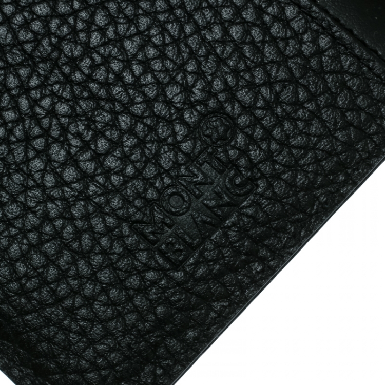 Pre Owned Montblanc Black Leather Flipside Iphone 8 Case