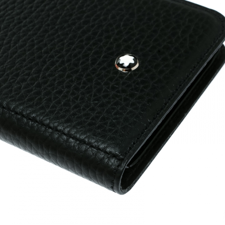 Pre Owned Montblanc Black Leather Flipside Iphone 8 Case
