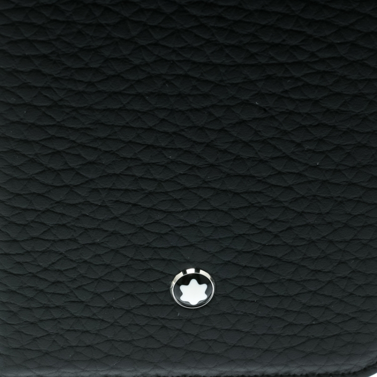 Pre Owned Montblanc Black Leather Flipside Iphone 8 Case