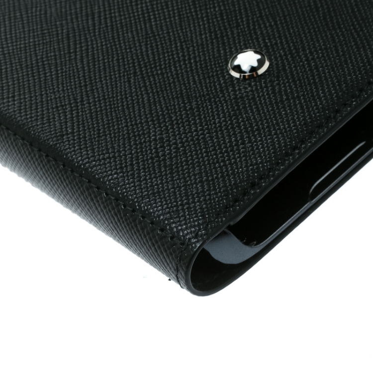 Pre Owned Montblanc Black Leather Flipside Samsung S8 Edge Case