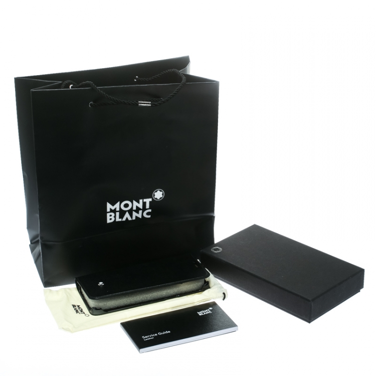 Pre Owned Montblanc Black Leather Flipside Samsung S8 Edge Case