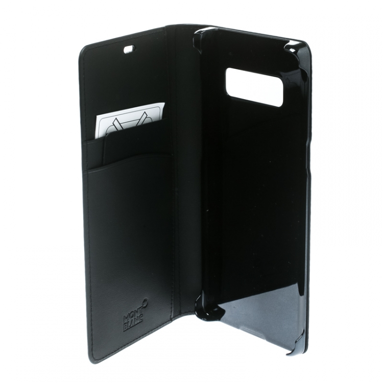 مملوكة مسبقًا Montblanc Black Leather Flipside Samsung Note 8 Case