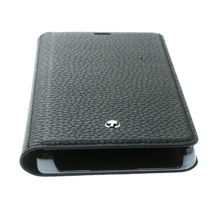 مملوكة مسبقًا Montblanc Black Leather Flipside Samsung Note 8 Case