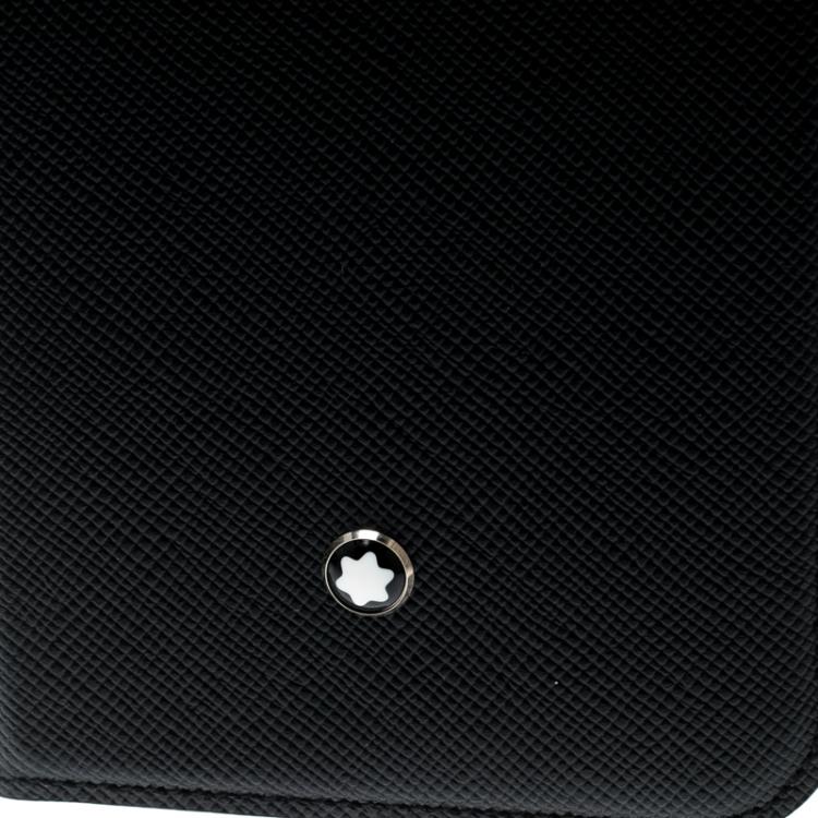 Pre Owned Montblanc Black Leather Flipside Samsung S7 Case