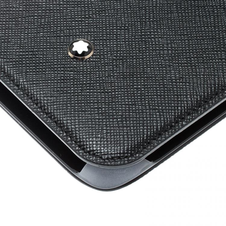 Pre Owned Montblanc Black Leather Flipside Samsung S7 Case