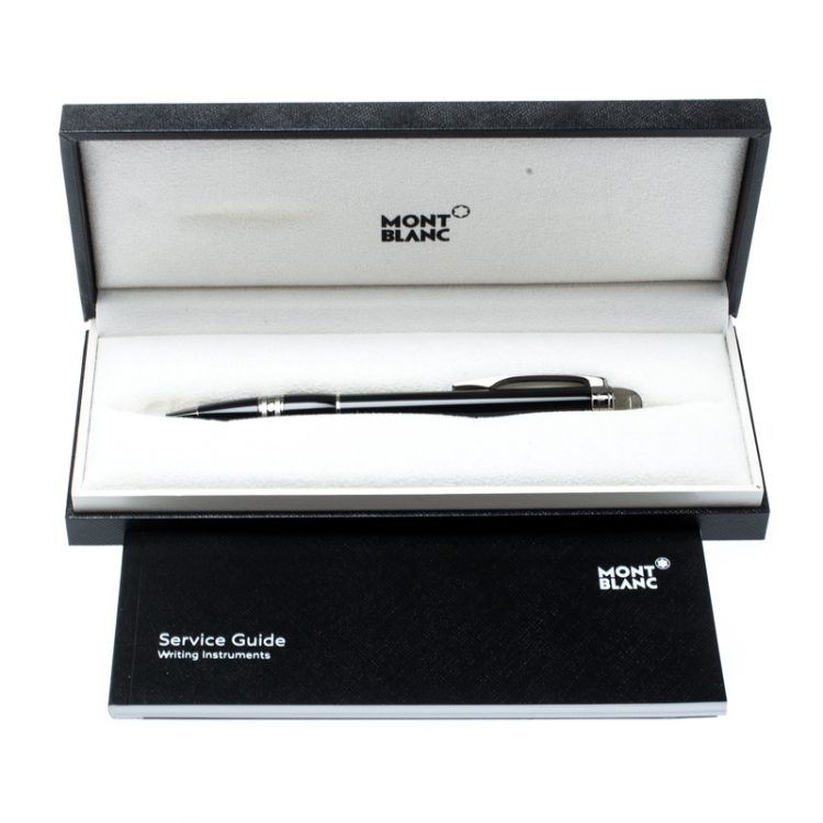مملوكة مسبقًا Montblanc StarWalker Midnight Black Resin Ruthenium Coated Ballpoint Pen