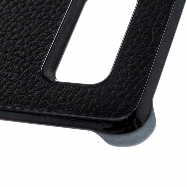 Pre Owned Montblanc Black Leather Hardphone S8 Edge Case