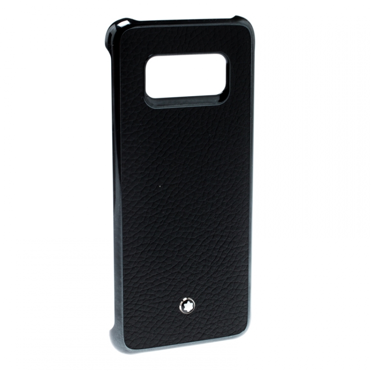 Pre Owned Montblanc Black Leather Hardphone S8 Edge Case