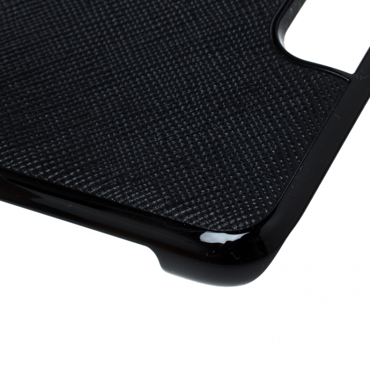 Pre Owned Montblanc Black Leather Hardphone iPhone 8 Case