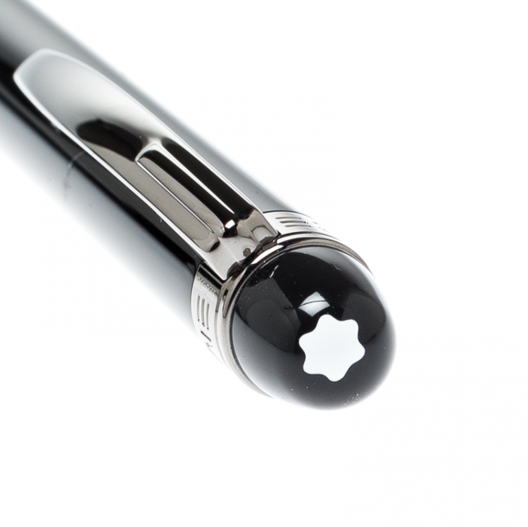 Pre Owned Montblanc StarWalker Midnight Black Resin Ruthenium Coated Ballpoint Pen