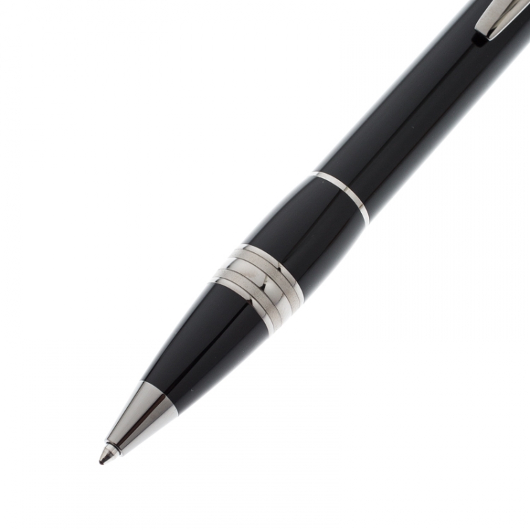 Pre Owned Montblanc StarWalker Midnight Black Resin Ruthenium Coated Ballpoint Pen