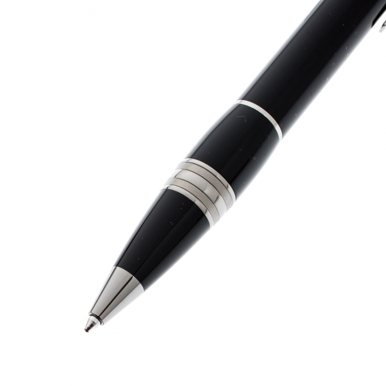 Pre Owned Montblanc StarWalker Midnight Black Resin Ruthenium Coated Ballpoint Pen