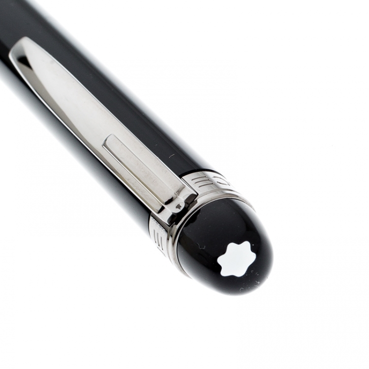 Pre Owned Montblanc StarWalker Midnight Black Resin Ruthenium Coated Ballpoint Pen