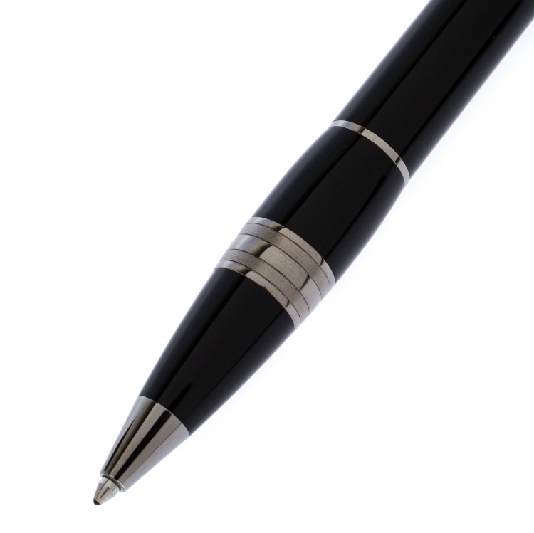Pre Owned Montblanc StarWalker Midnight Black Resin Ruthenium Coated Ballpoint Pen