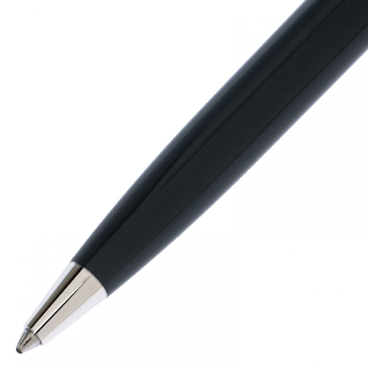 Pre Owned Montblanc Grey Resin Platinum Finish Ballpoint Pen 