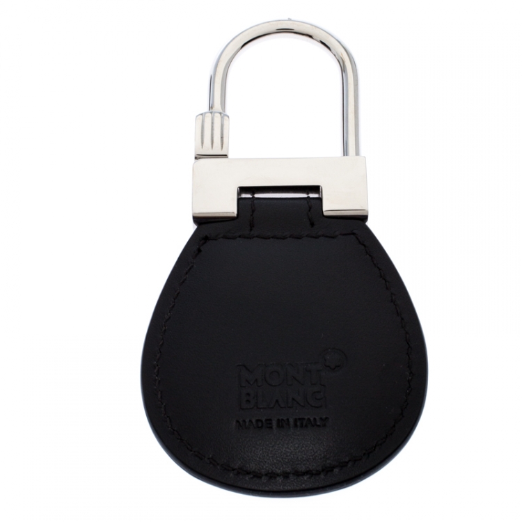 Pre Owned Montblanc Black Leather Meisterstück Key Fob