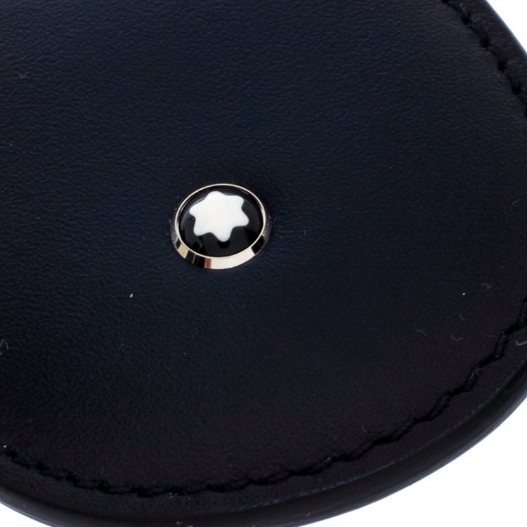 Pre Owned Montblanc Navy Blue Leather Meisterstück Key Fob
