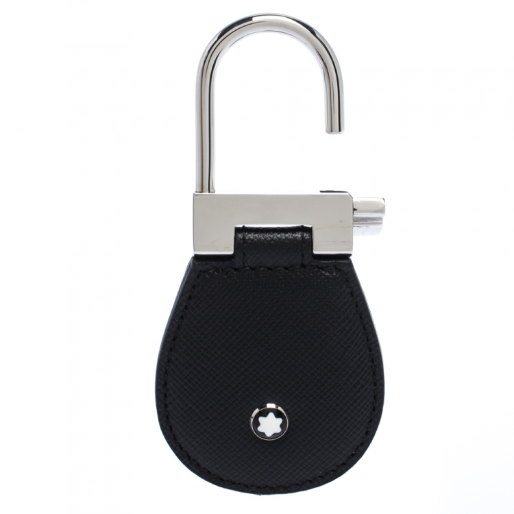 Pre Owned Montblanc Black Leather Meisterstuck Key Fob