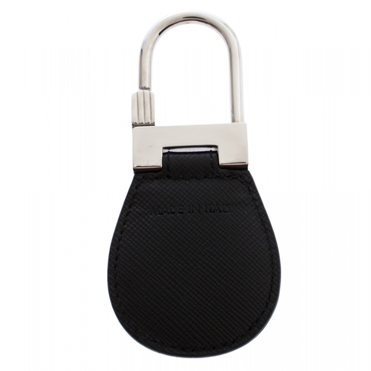 Pre Owned Montblanc Black Leather Meisterstuck Key Fob