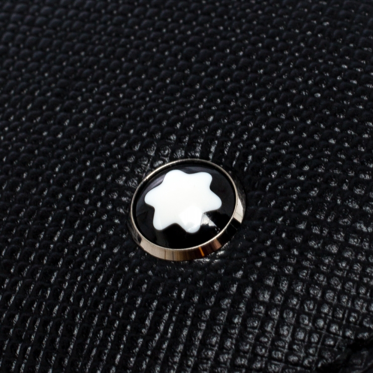 Pre Owned Montblanc Black Leather Meisterstuck Key Fob