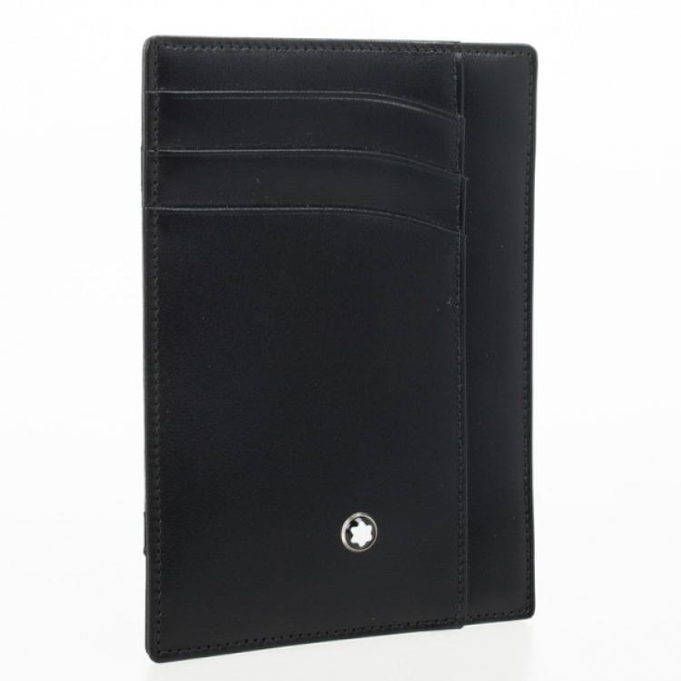 Pre Owned Montblanc Black Meisterstuck Card Holder