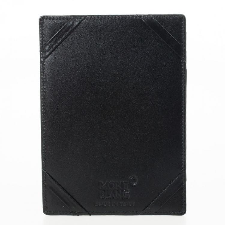 Pre Owned Montblanc Black Meisterstuck Card Holder