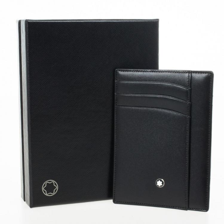 Pre Owned Montblanc Black Meisterstuck Card Holder