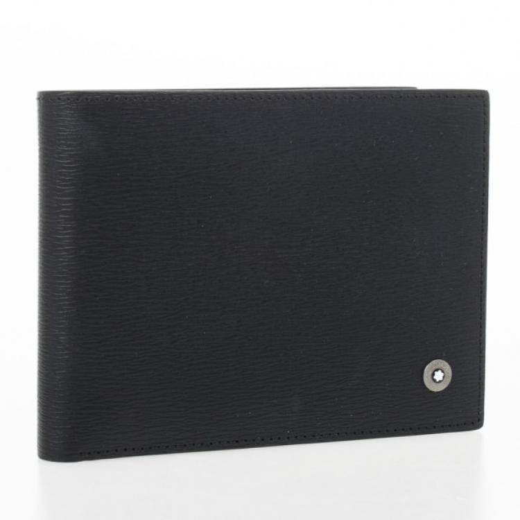 Pre Owned MontBlanc Black Leather Westside Wallet