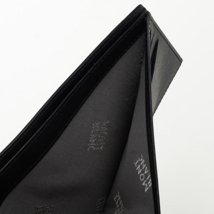 Pre Owned MontBlanc Black Leather Westside Wallet