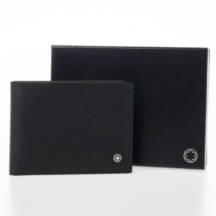 Pre Owned MontBlanc Black Leather Westside Wallet