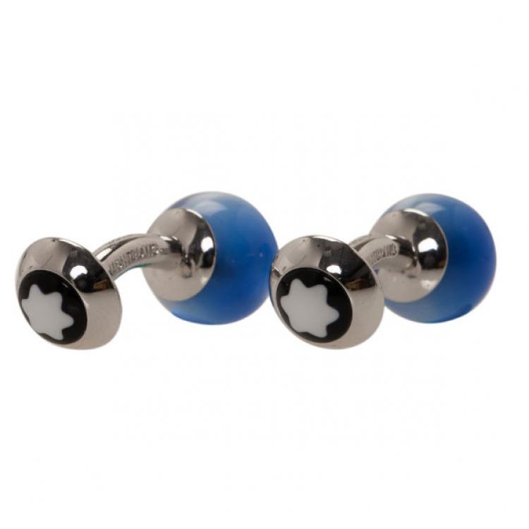 Pre Owned Montblanc Stainless Steel Cufflinks