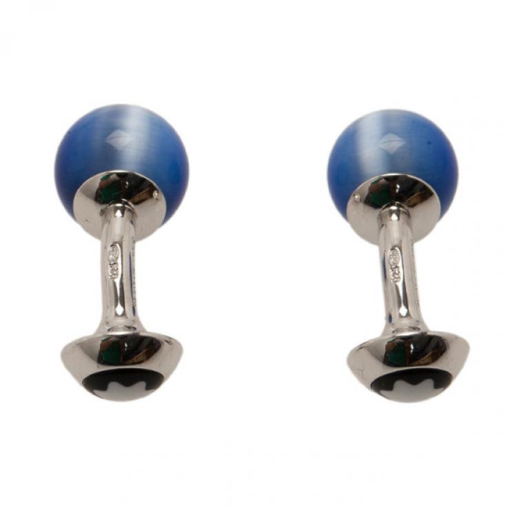 Pre Owned Montblanc Stainless Steel Cufflinks