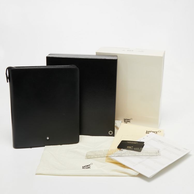 Pre Owned Montblanc Black Leather Meisterstück Notebook Holder