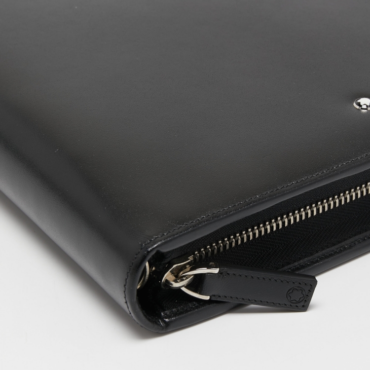 Pre Owned Montblanc Black Leather Meisterstück Notebook Holder